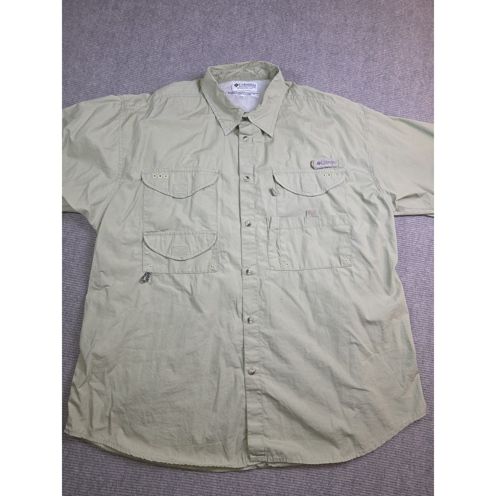 Columbia Men's PFG Fishing Outdoors Camping Vented Back Lightweight Pockets XL - Picture 2 of 15